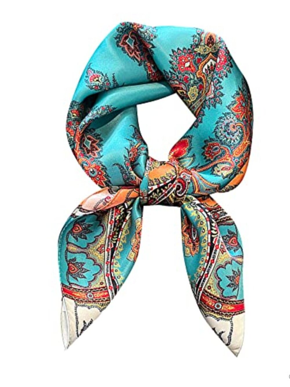 100% Mulberry Silk Square Scarf Headscarf 26x26 Lightweight